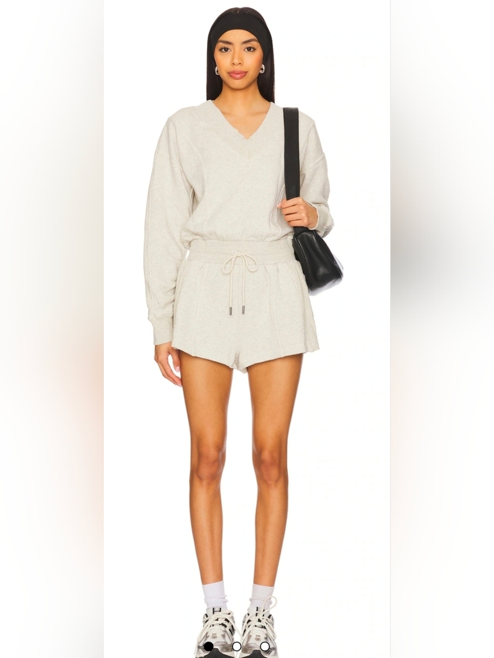 FP Movement Intercept Romper Heather Gray XS Free People Athletic Lounge - Picture 3 of 13